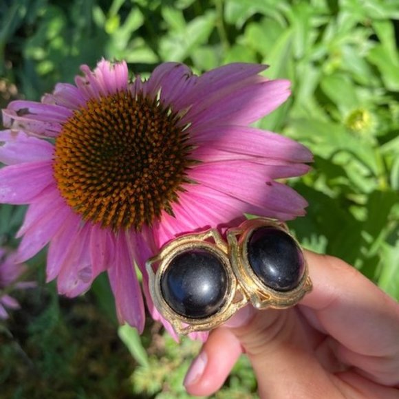 VTG MONET Brushed Gold Chain Link Bracelet and Earrings SET - Picture 4 of 9